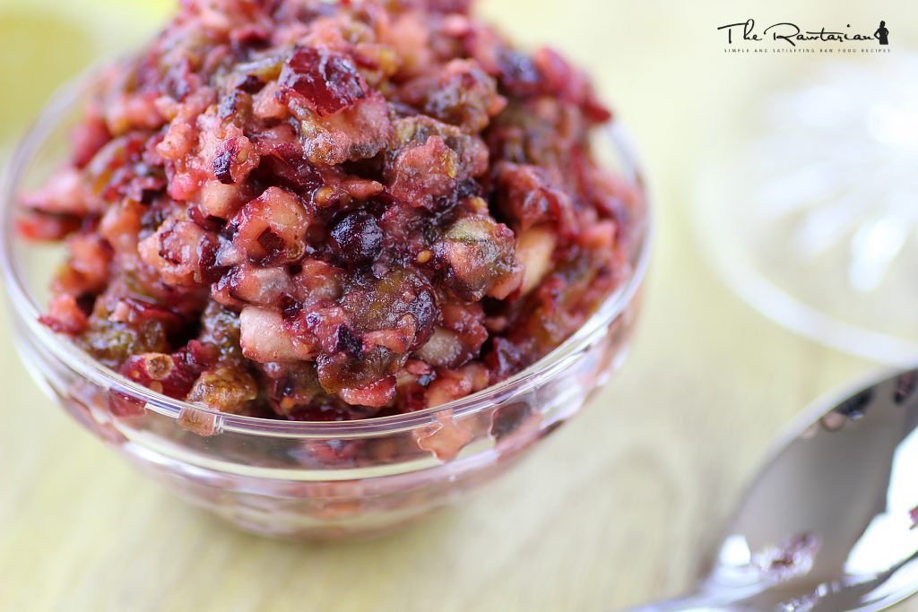 Raw cranberry relish recipe The Rawtarian