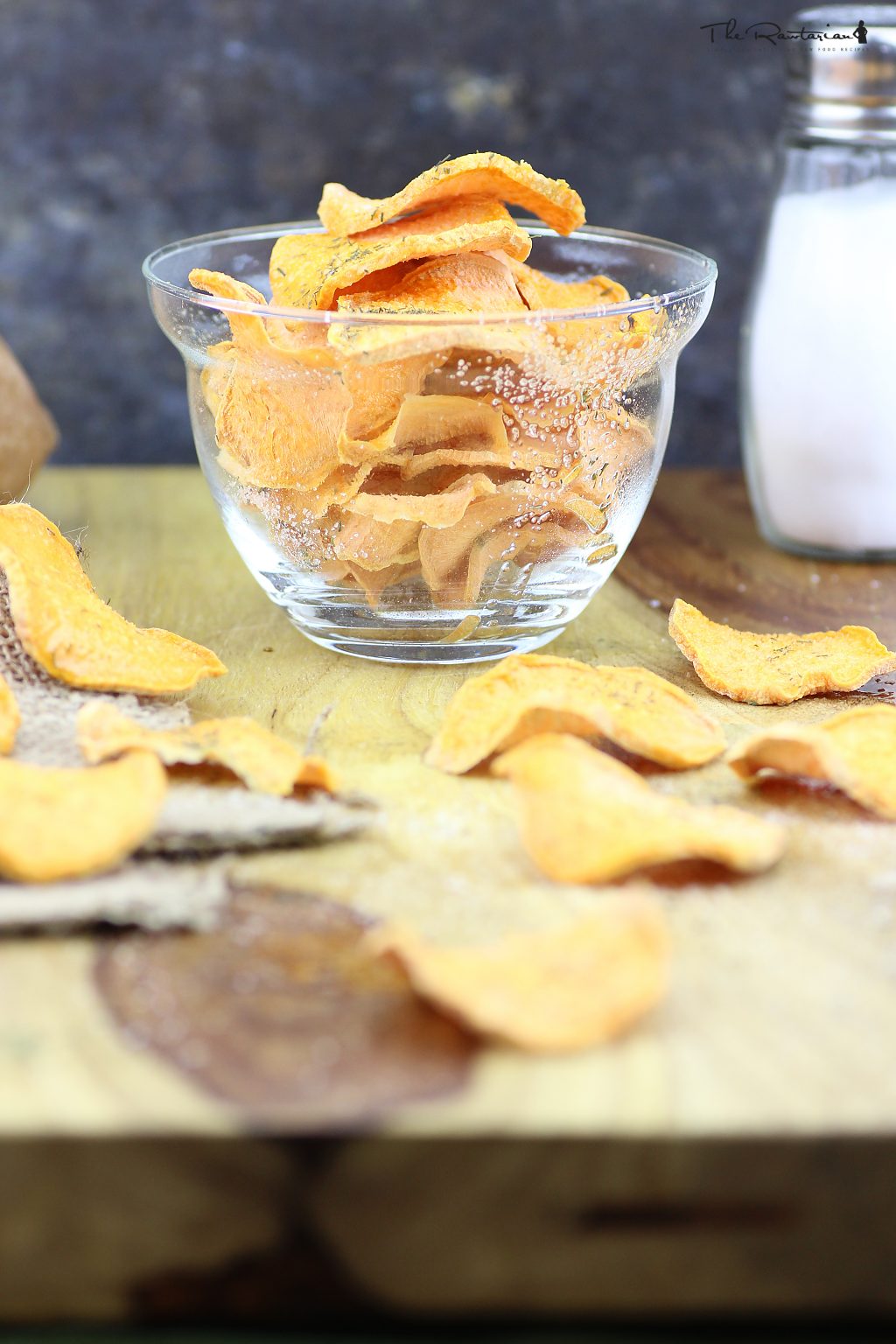Raw yam chips The Rawtarian