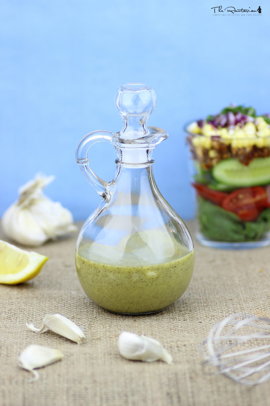 Simple raw garlic salad dressing The Rawtarian