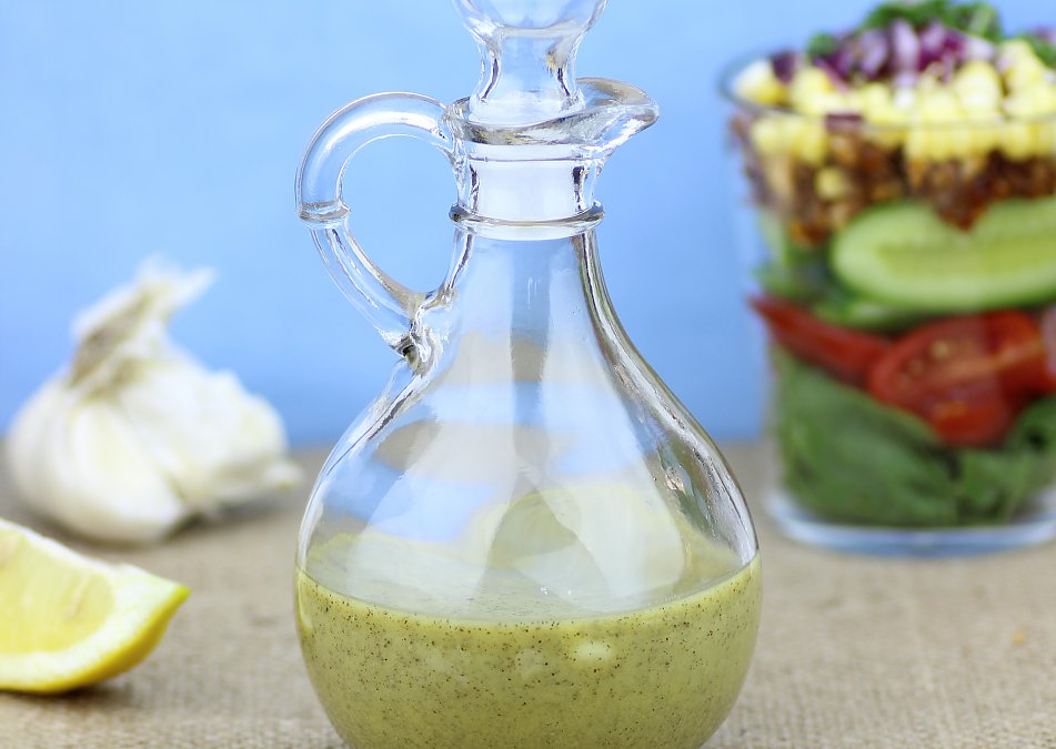 Simple raw garlic salad dressing The Rawtarian