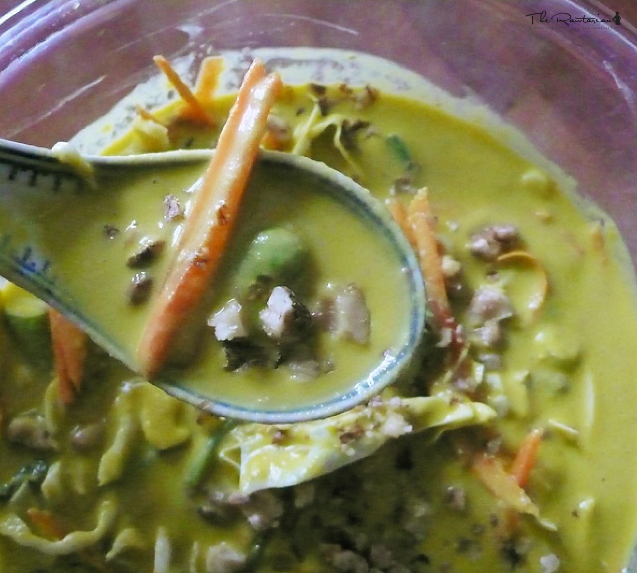 Asparago Carrot Soup with Walnuts | The Rawtarian
