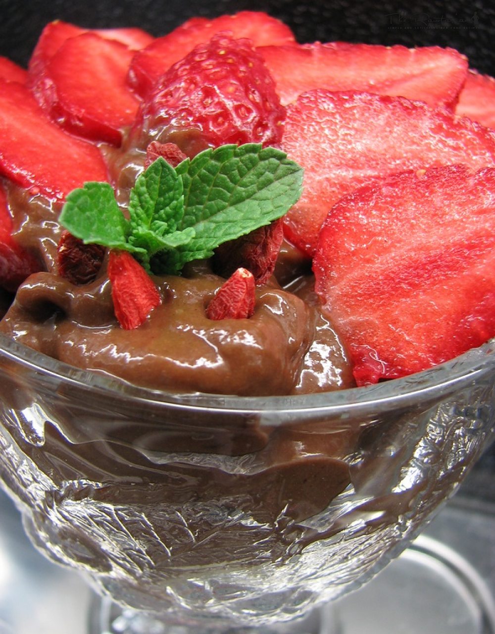 Chocolate Cream with Fruits | The Rawtarian