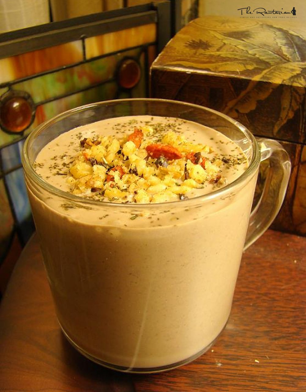 Chocolate Maca Nut Spice Smoothie | The Rawtarian