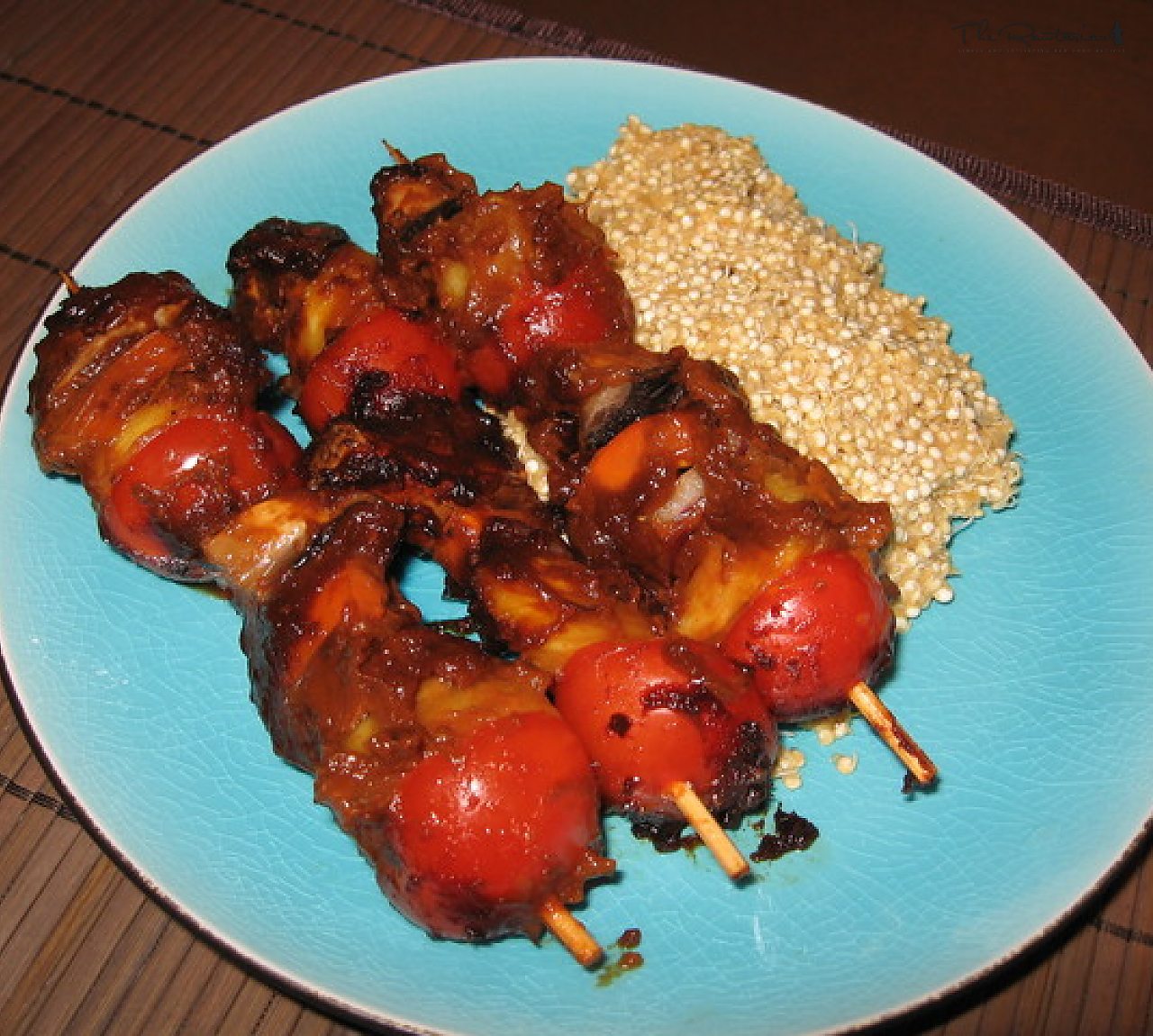 Hawaiian B.B.Q. Kebabs With Coconut Quinoa | The Rawtarian