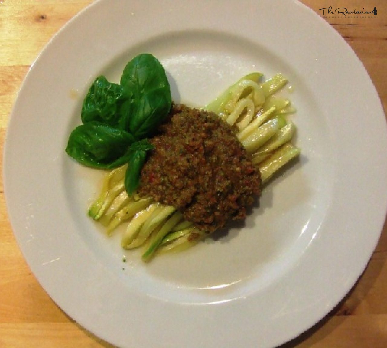 Hearty Meat Sauce With Zucchini Linguine The Rawtarian