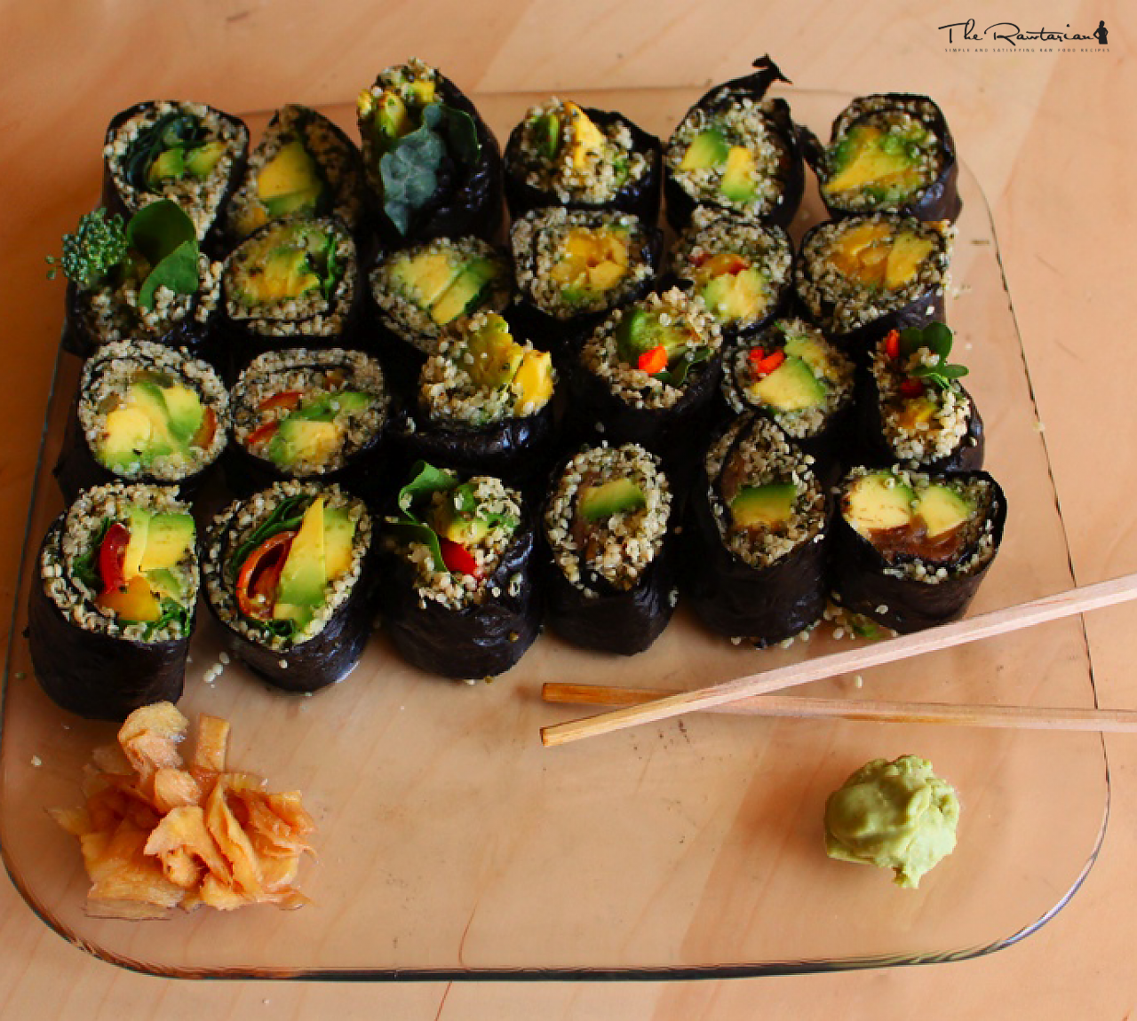 Hemp Seed Avocado Sushi The Rawtarian