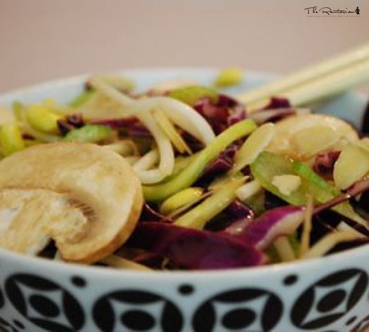 Japanese Cabbage "Noodle" Salad | The Rawtarian