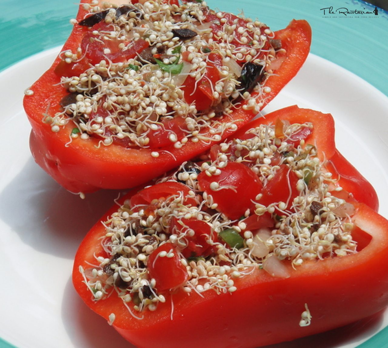 Puttanesca Quinoa Pepper | The Rawtarian