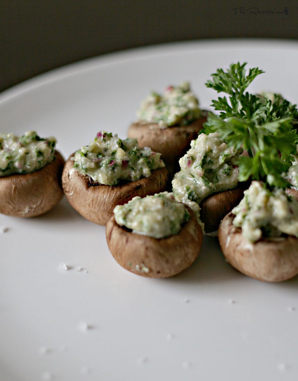 Raw Cheezy Stuffed Mushrooms | The Rawtarian