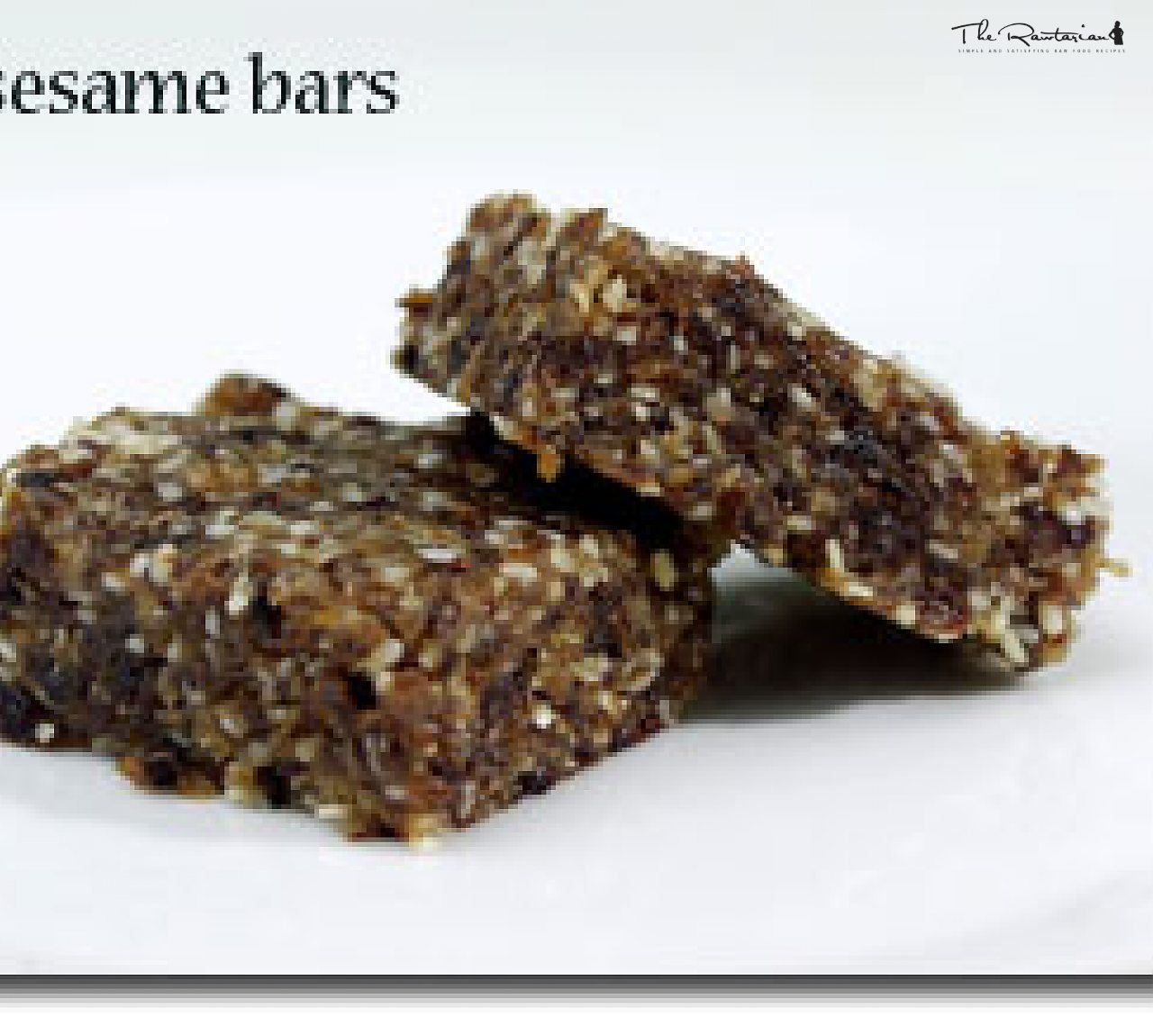 Sesame Bars The Rawtarian