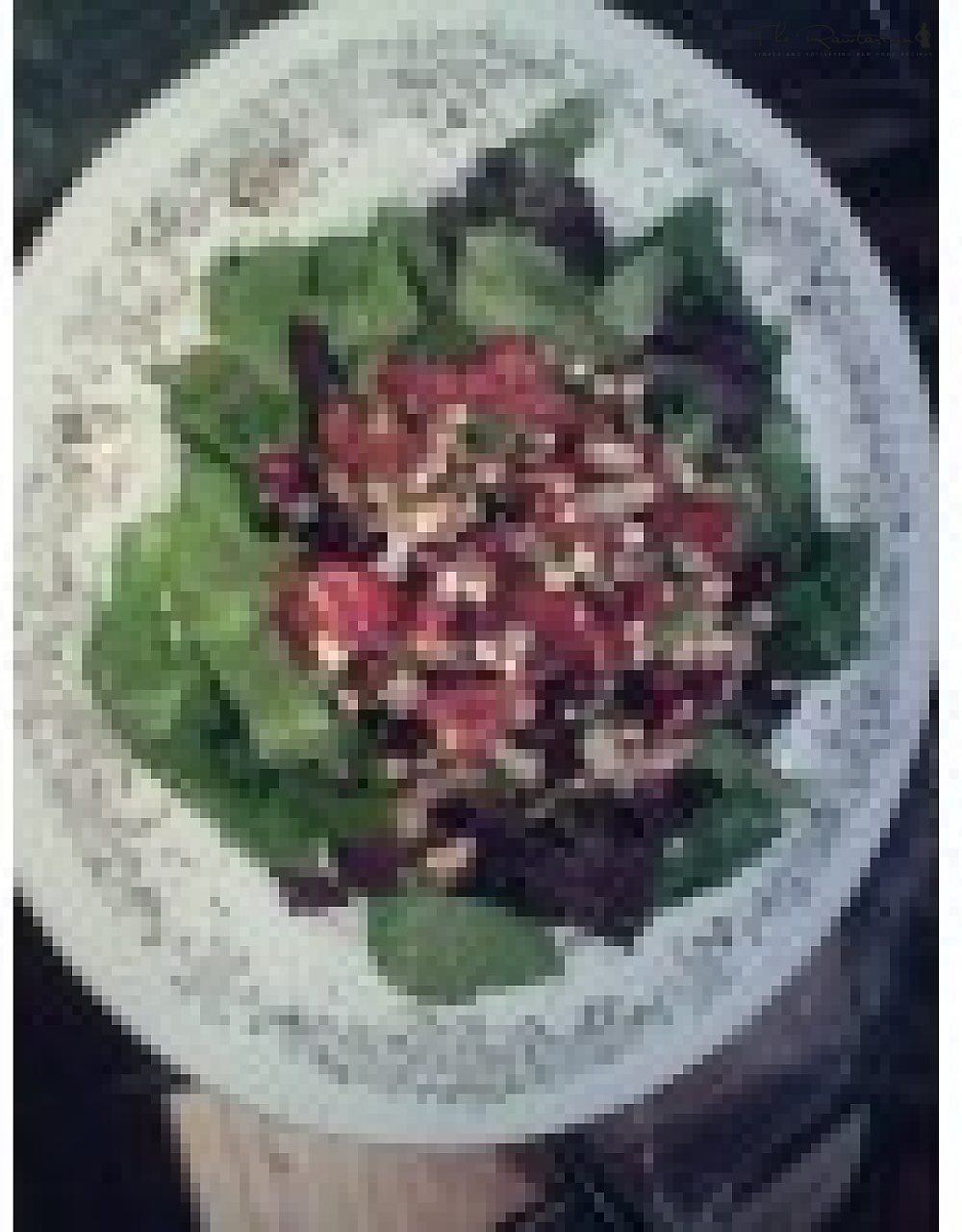 Sprouted Bean and Pomegranate Salad | The Rawtarian