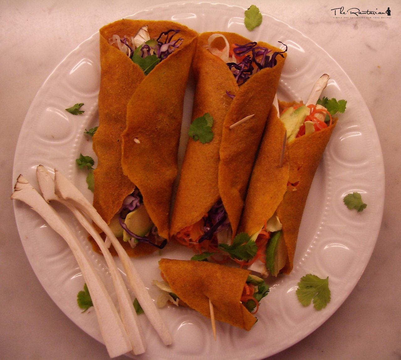 Sweet Potato Crepe Wrappers | The Rawtarian