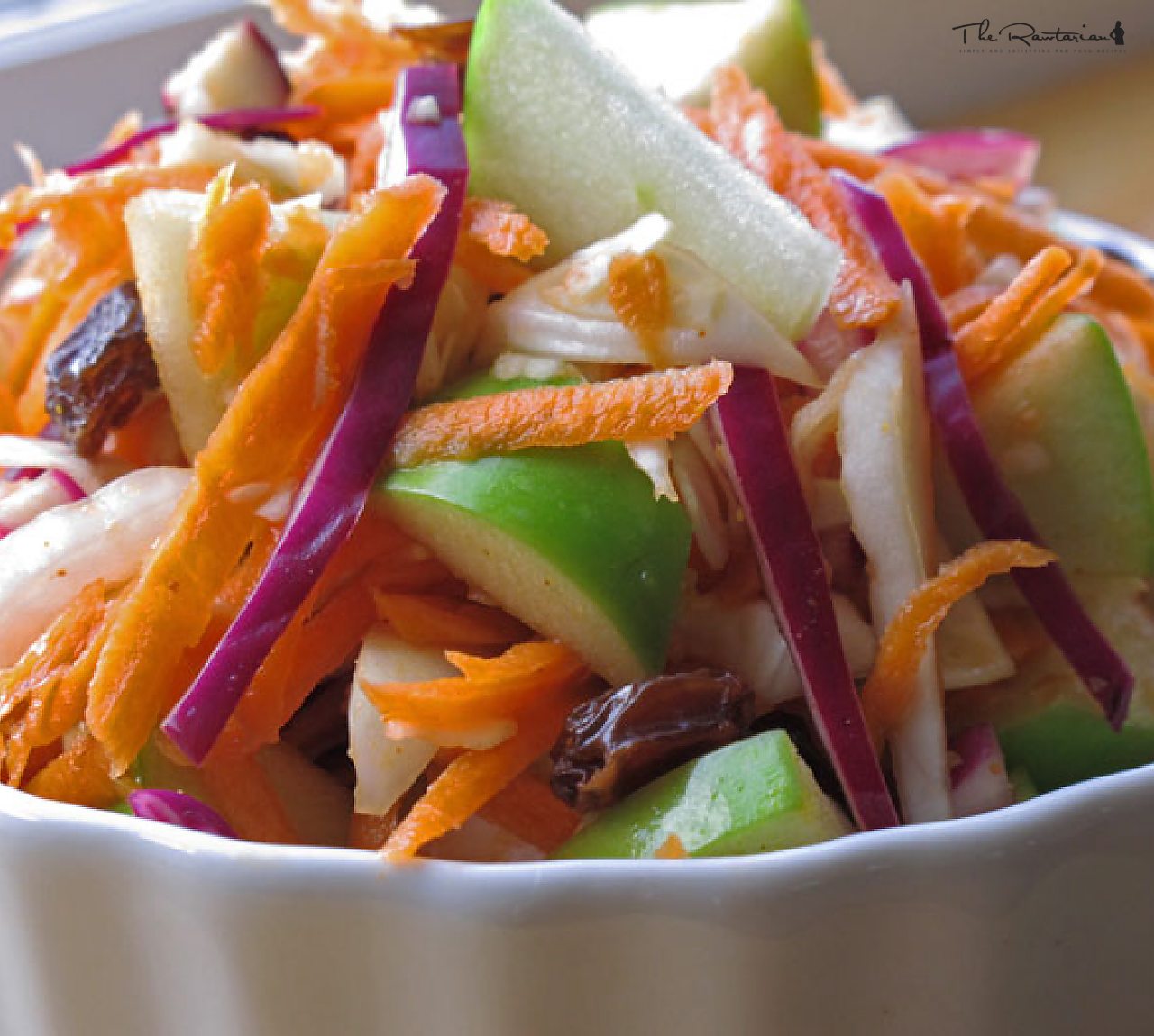 Sweet & Sour Slaw: Coleslaw with Explosive Flavor | The Rawtarian