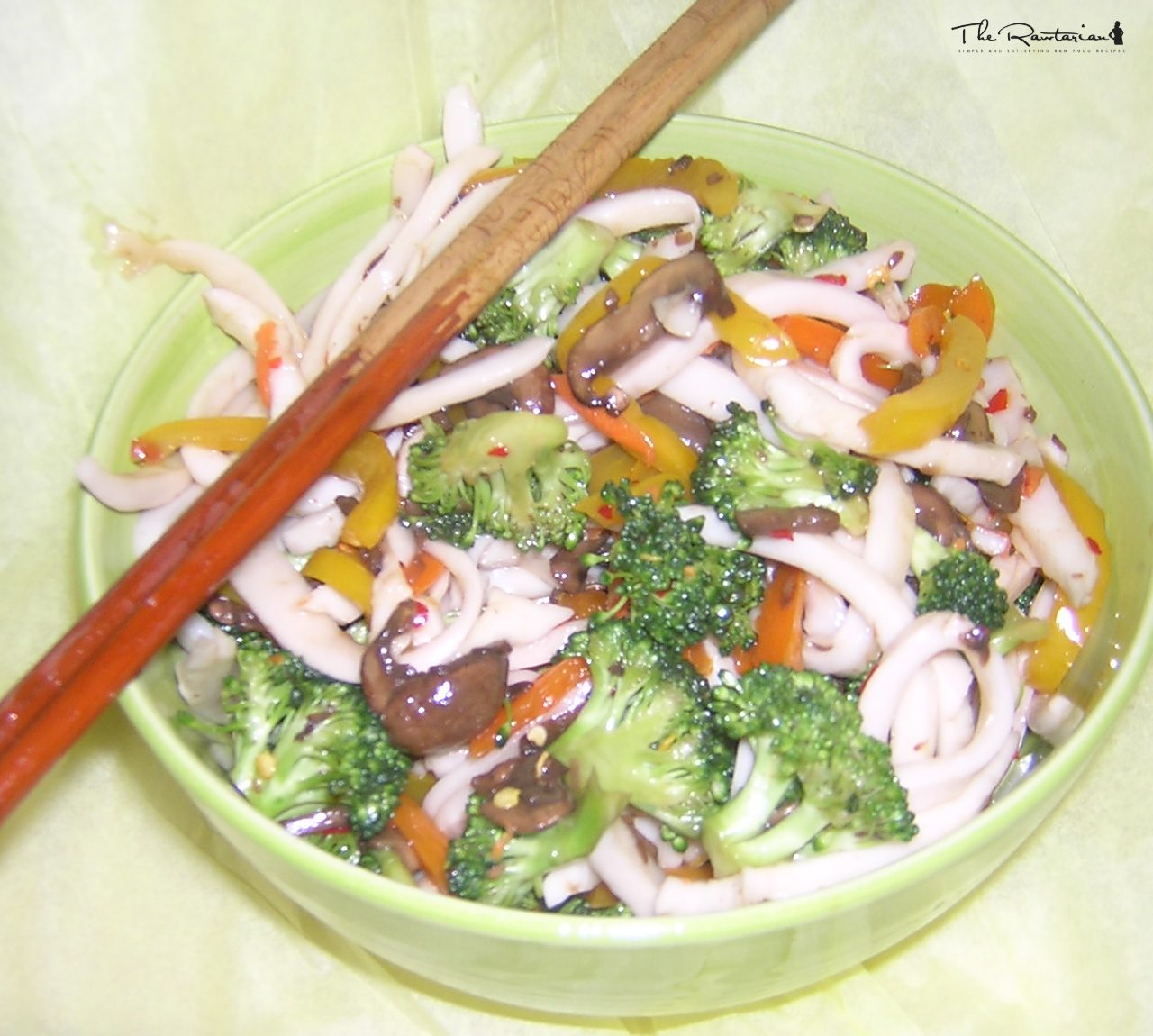 Szechuan Vegetables with Noodles The Rawtarian