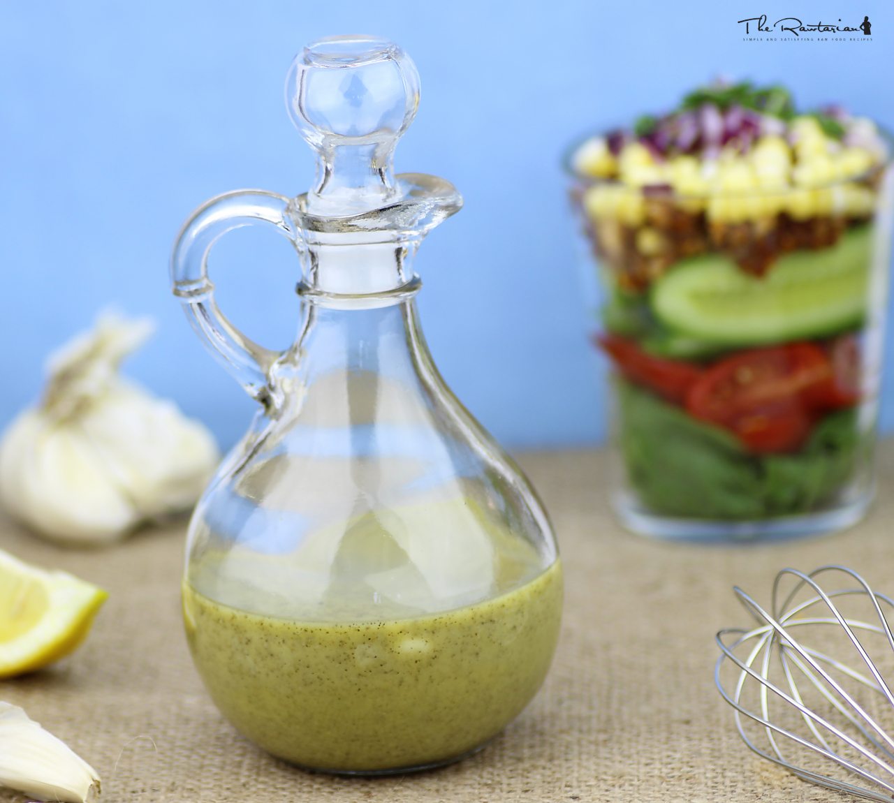 Simple raw garlic salad dressing The Rawtarian