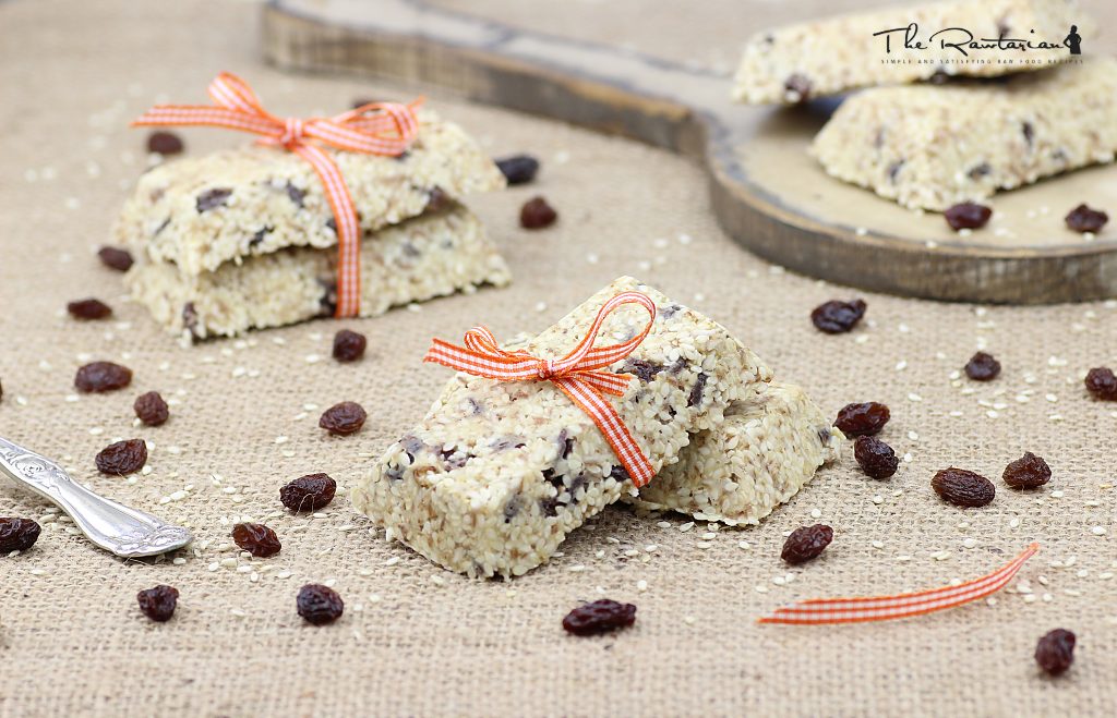 Raw sesame seed bar recipe The Rawtarian