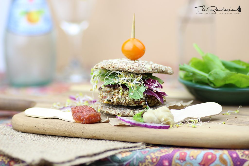 Raw Veggie Burger Recipe The Rawtarian