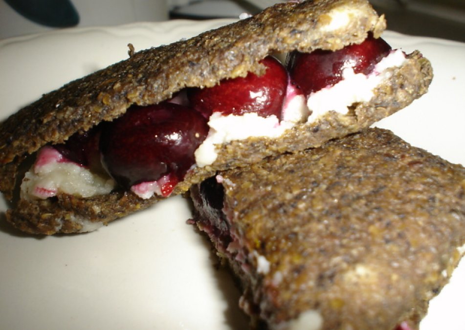 Cream Cheese and 'Jelly' Sandwich The Rawtarian