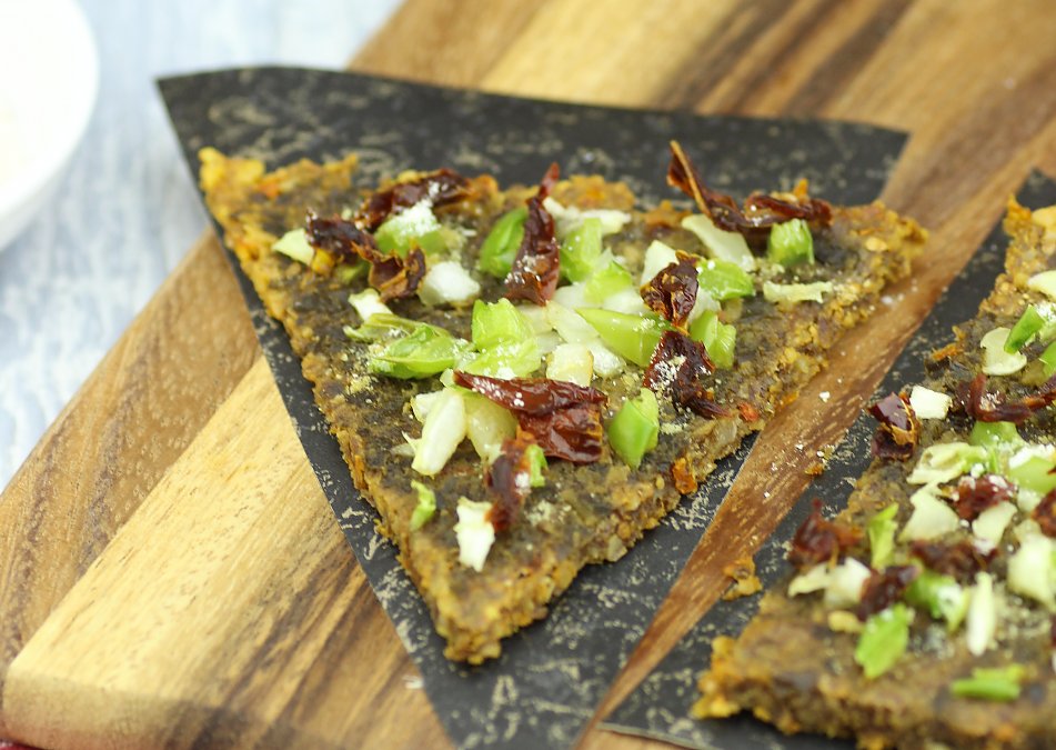 Raw Pizza Crust Recipe The Rawtarian Raw Pizza Crust Recipe The Rawtarian